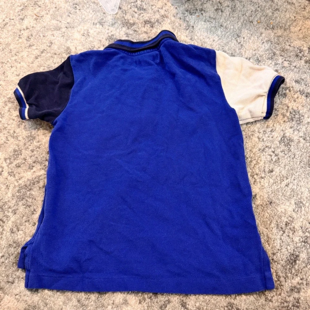 Ralph Lauren Pony Kids Royal Blue Polo Shirt Short Sleeve Crest‎ Logo Size 2T